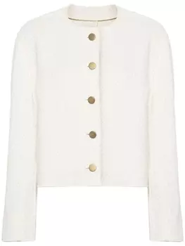 Philosophy Di Lorenzo Serafini жакет из ткани букле на пуговицах, нейтральный цвет