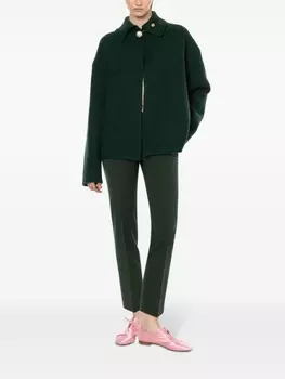 Philosophy Di Lorenzo Serafini жакет в рубчик с брошью, зеленый