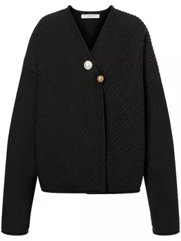 Philosophy Di Lorenzo Serafini жакет в рубчик с брошью, черный