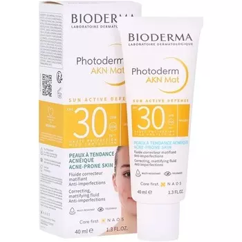 Photoderm Akn Mat Spf30 Матирующий флюид 40 мл, Bioderma
