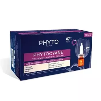 Phyto Botanical Power Phytocyane Tratamiento Anticada Progresiva Mujer 12 x 5 мл Mujer Inny Producent