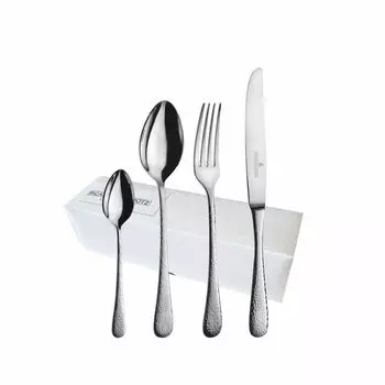 Picard & Wielptz, серия «Mia», набор столовых приборов из 24 предметов с обеденными ножами с полой ручкой, 24 предмета, № 6180 180901, серебро