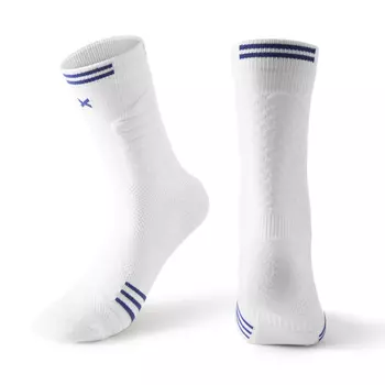 Picking Up Socks Мужские баскетбольные носки Shiwaji, 2 двуспальные Белый + темно-синий
