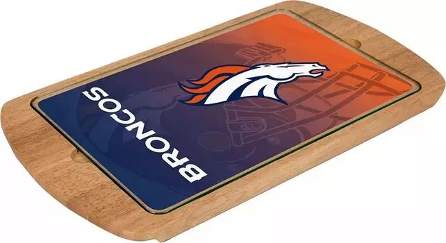 Picnic Time Денвер Бронкос Стеклянный поднос для сервировки