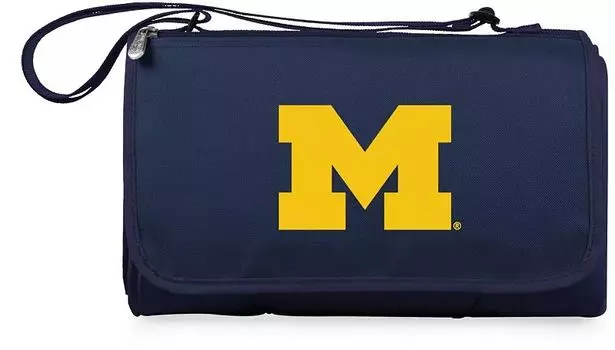 Picnic Time Michigan Wolverines Одеяло для пикника на открытом воздухе-тоут-тоут