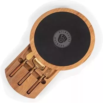 Picnic Time Milwaukee Brewers Грифельная сервировочная доска с инструментами