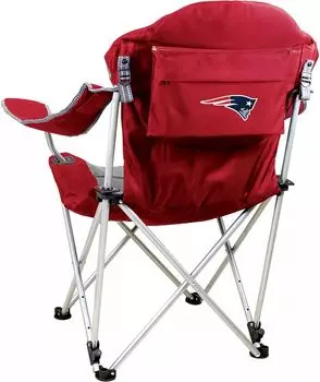 Picnic Time New England Patriots Красное кресло с откидной спинкой