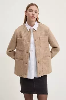 Пиджак Abercrombie & Fitch, бежевый