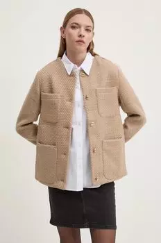 Пиджак Abercrombie & Fitch, бежевый