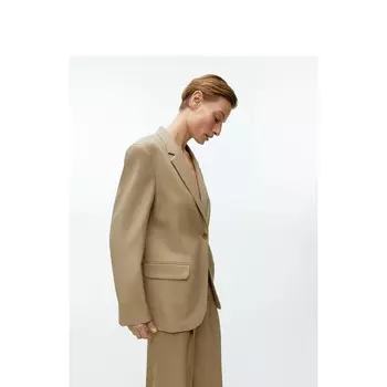 Пиджак Arket шерстяной, темно-бежевый