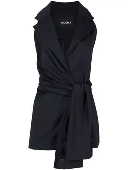 Пиджак без рукавов с завязками Goen.J, синий