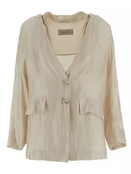 Пиджак без воротника Gentry Portofino, нейтральный