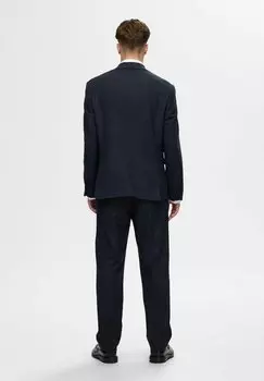 Пиджак-блейзер KARIERTER Selected Homme, темно-синий