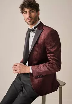 Пиджак-блейзер PATTERNED REGULAR FIT Next, красный