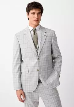 Пиджак-блейзер REGULAR FIT - TAILORED FIT CHECK Next, серый