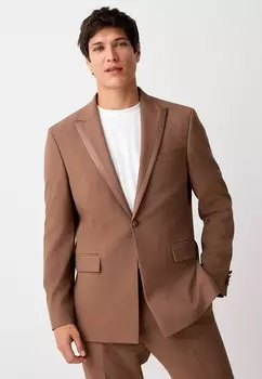 Пиджак-блейзер REGULAR FIT - TAILORED FIT EDGE Next, коричневый