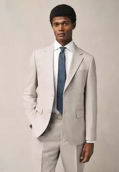 Пиджак-блейзер REGULAR FIT - TAILORED FIT TEXTURED - Suit jacket Next, бежевый