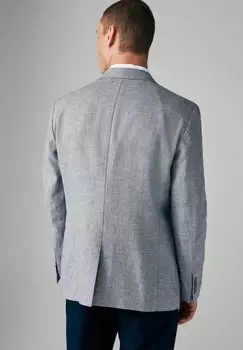 Пиджак-блейзер REGULAR FIT TEXTURED LINEN BLEND Next, синий