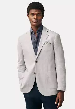 Пиджак-блейзер REGULAR FIT - TEXTURED Next, серый