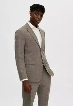 Пиджак-блейзер Selected Homme, бежевый