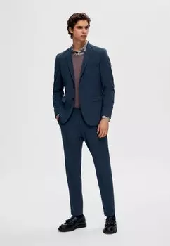 Пиджак-блейзер Selected Homme, темно-синий