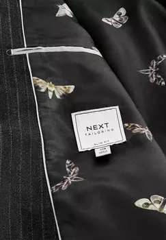 Пиджак-блейзер STRIPE REGULAR FIT Next, серый