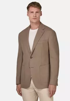 Пиджак-блейзер STRUCTURED Boggi Milano, серо-коричневый