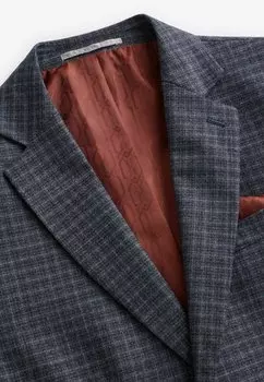 Пиджак-блейзер TEXTUREDCHECK Next, синий