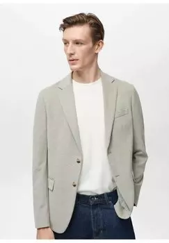 Пиджак-блейзер VERNER Mango, зеленый