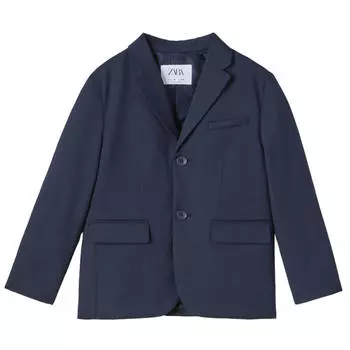 Пиджак-блейзер Zara Kids Plain Suit, темно-синий