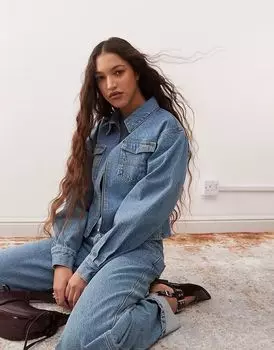 Пиджак COLLUSION, приталенный, средней степени стирки, в комплекте