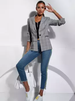 Пиджак Creation L "Blazer", черно-белый