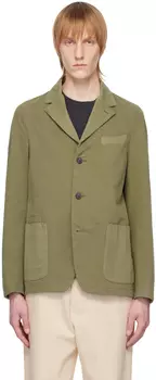 Пиджак цвета хаки с надрезом Officine Gnrale
