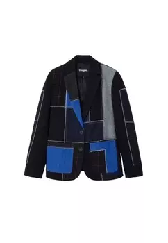 Пиджак Desigual с рисунком, черный