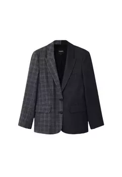 Пиджак Desigual в клетку, черный