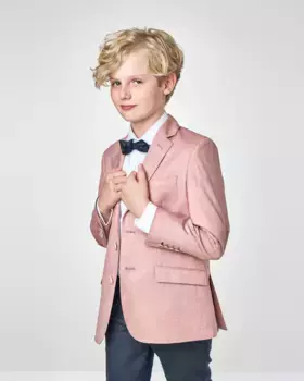 Пиджак для мальчика прямого кроя с карманами с клапанами Spagnolo, красный