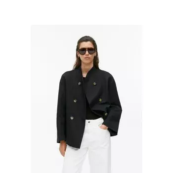 Пиджак двубортный Arket женский, черный