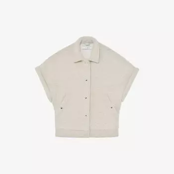 Пиджак Etoria без рукавов из ткани букле Iro, экрю