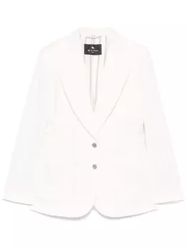 Пиджак ETRO с узором пейсли и жаккардом, нейтральный