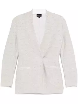 Пиджак Giorgio Armani с люрексом, белый