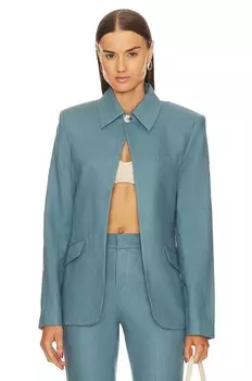 Пиджак GRLFRND The Linen Midway, цвет Denim Blue