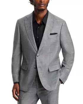 Пиджак Hutson Melange Slim Fit BOSS, серый