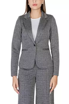 Пиджак Ichi приталенный, серый