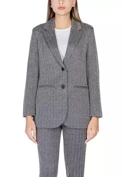 Пиджак Ichi удлиненный, серый