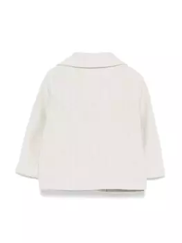 Пиджак Il Gufo с узором «ёлочка», серый