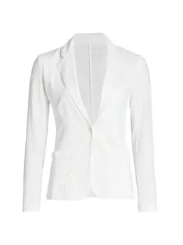 Пиджак из эластичного льняного трикотажа Majestic Filatures