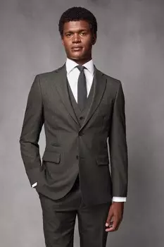 Пиджак из фактурной шерсти Next, зеленый