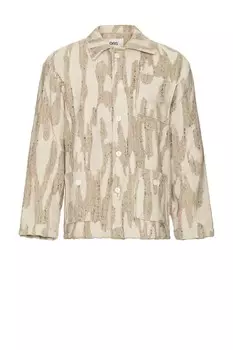 Пиджак из льна и махровой ткани «дэнди» Oas, цвет fern