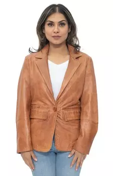 Пиджак из мягкой кожи apeldoorn Infinity Leather, коричневый