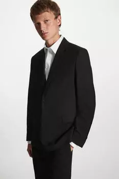 Пиджак из шерсти, черный